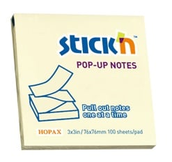 Blocnotes, Notes autoadeziv 76 x 76 mm, 100 file, Stick