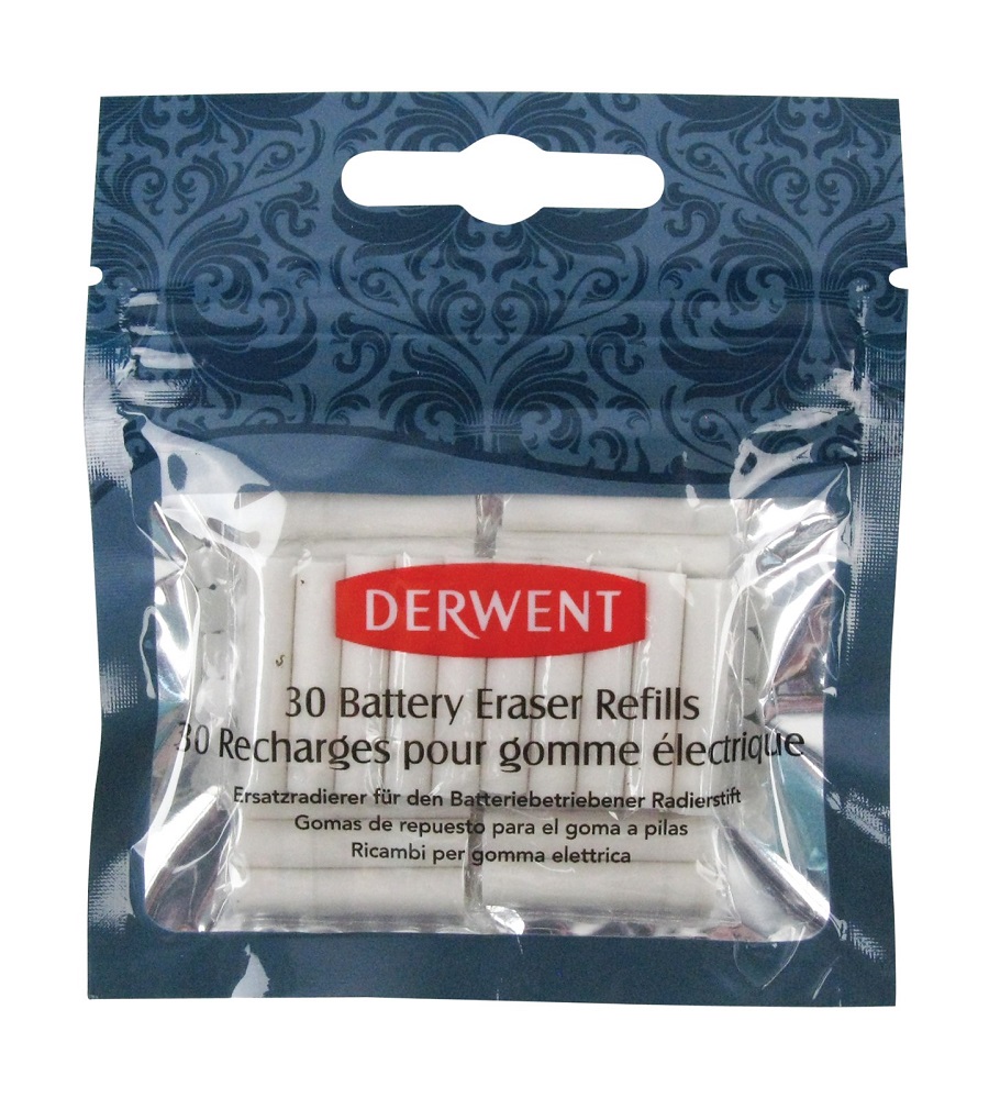 Rechizite scolare Derwent Iternet, Rezerva radiera DERWENT Professional, pentru 2301931, 30 buc/ set, alb - vectordirect.ro