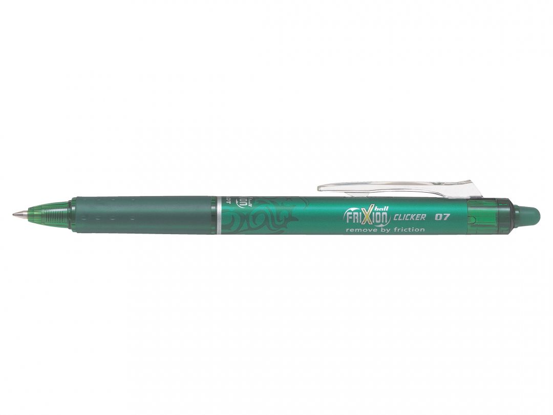 Pilot, Roller PILOT Frixion Clicker, 0,7mm, verde - vectordirect.ro