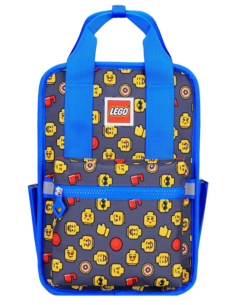 Toate produsele, Rucsac Casual LEGO Tribini Fun Small - design Heads and Cup - albastru - vectordirect.ro