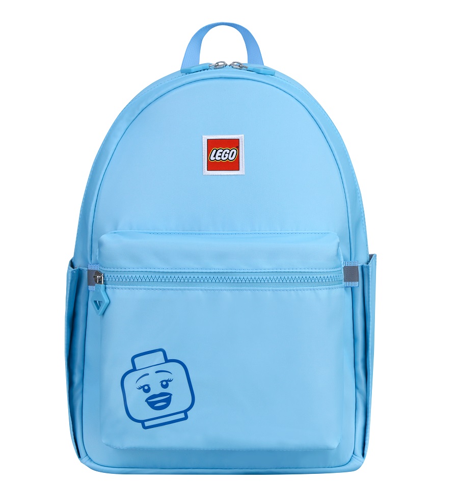 Rechizite scolare, Rucsac Casual LEGO Tribini Joy Large - design Emoji - albastru pastel - vectordirect.ro