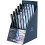Display SCHNEIDER Tomo, 30 stilouri - (10 x all black, 5 x deep sea, 5 x lavender, 10 x ice blue)