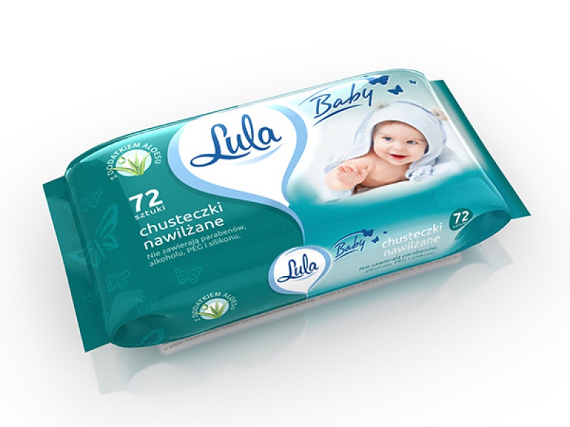 Servetele Lula, Lula baby Servetele umede antibacteriene cu aloe vera, PH neutru, 72 buc/pachet - vectordirect.ro