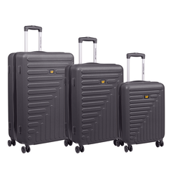 Toate produsele, Set 3 trollere /valize CATERPILLAR Rockford (20/24/28 inch) 35L, 59L, 92L, material ABS - negru - vectordirect.ro