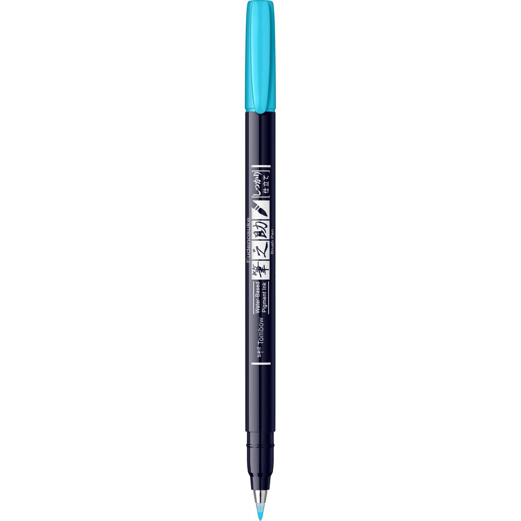 Rechizite scolare Tombow BIC Schneider, Marker Caligrafic Hard Small Writing Tombow Fudenosuke 96 Neon Blue - vectordirect.ro