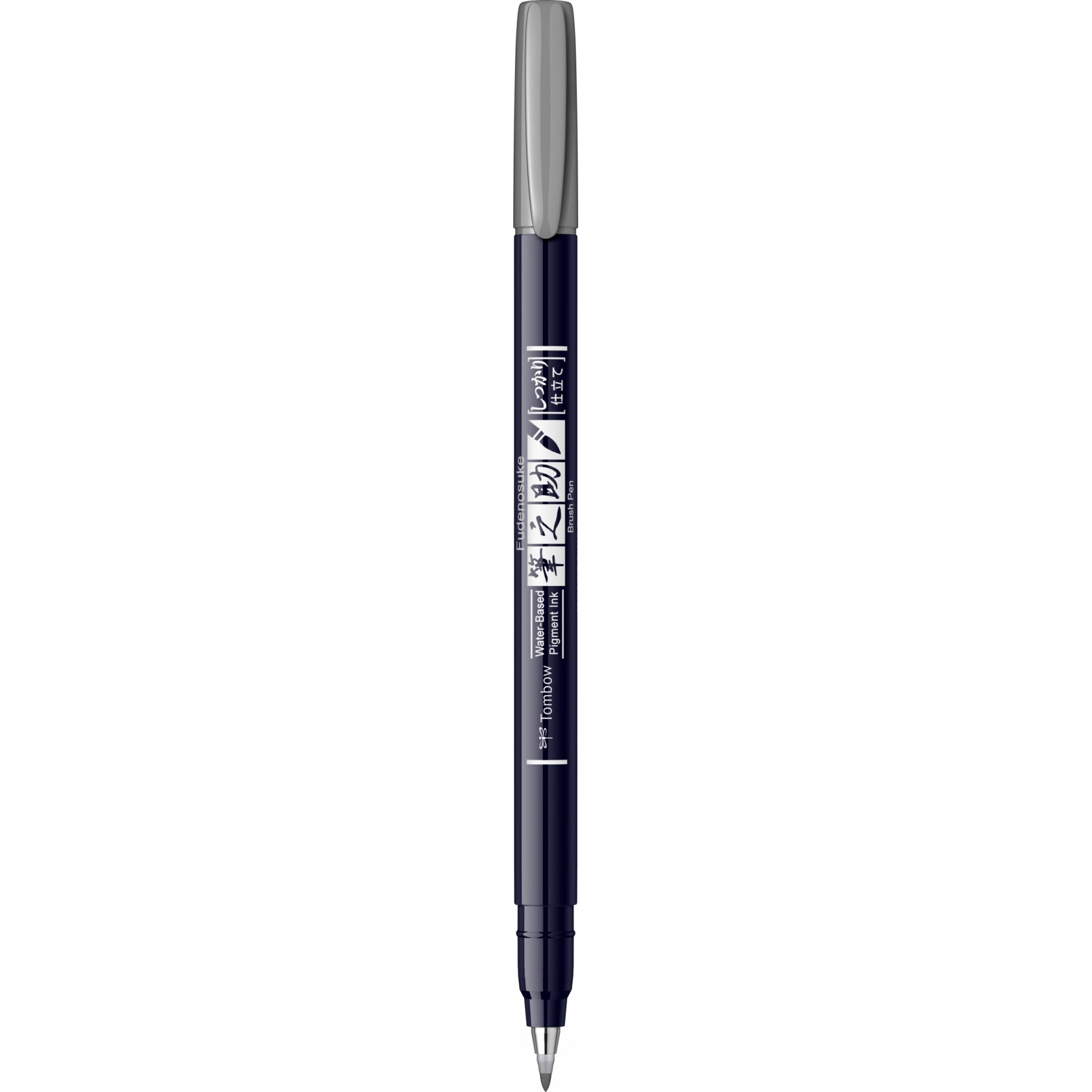 Stilouri & Seturi caligrafie, Marker Caligrafic Hard Small Writing Tombow Fudenosuke Vivid 49 Grey - vectordirect.ro