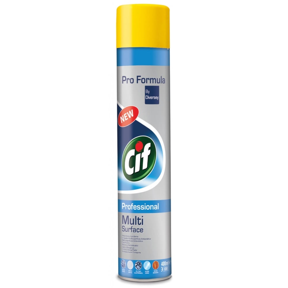 Cif, CIF Professional, spray  universal, anti-static, pentru curatare si intretinere mobila, 400ml - vectordirect.ro