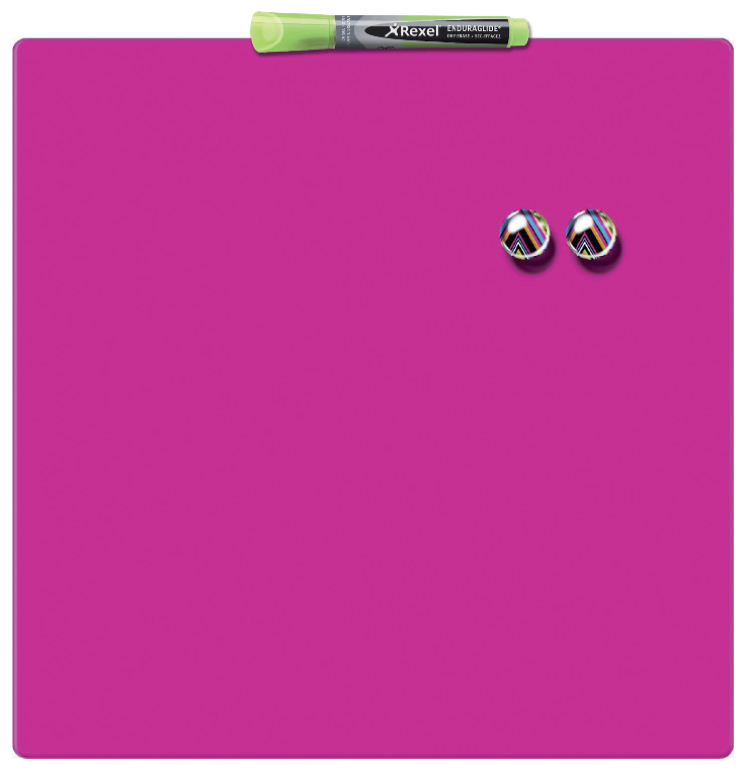Nobo, Tabla NOBO magnetica patrata, 360x360mm, roz - vectordirect.ro