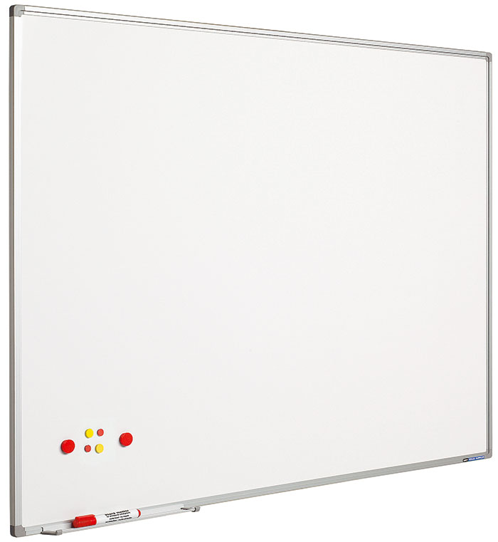 Smit visual supplies, Tabla alba magnetica 100 x 200 cm, profil aluminiu SL, SMIT - vectordirect.ro