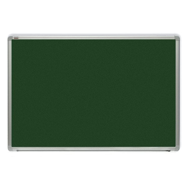 Tabla magnetica scolara, verde 100x200 cm, cu rama din aluminiu Optima