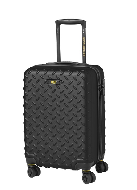 Trolere mari, Troler mic cabina avion CATERPILLAR Industrial Plate, 20 inch, 37.5 x 23.5 x 54 cm (Lxlxh), 35L, material ABS hardside - negru - vectordirect.ro