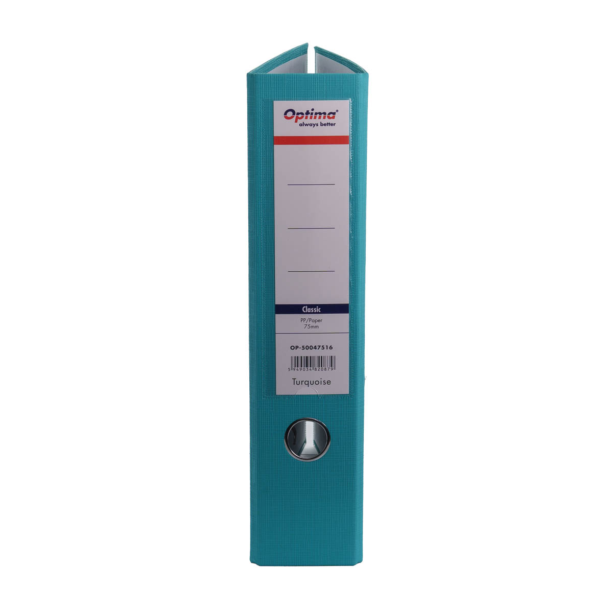 Optima, Biblioraft plastifiat 7,5 cm Optima Classic A4 - turcoaz - vectordirect.ro