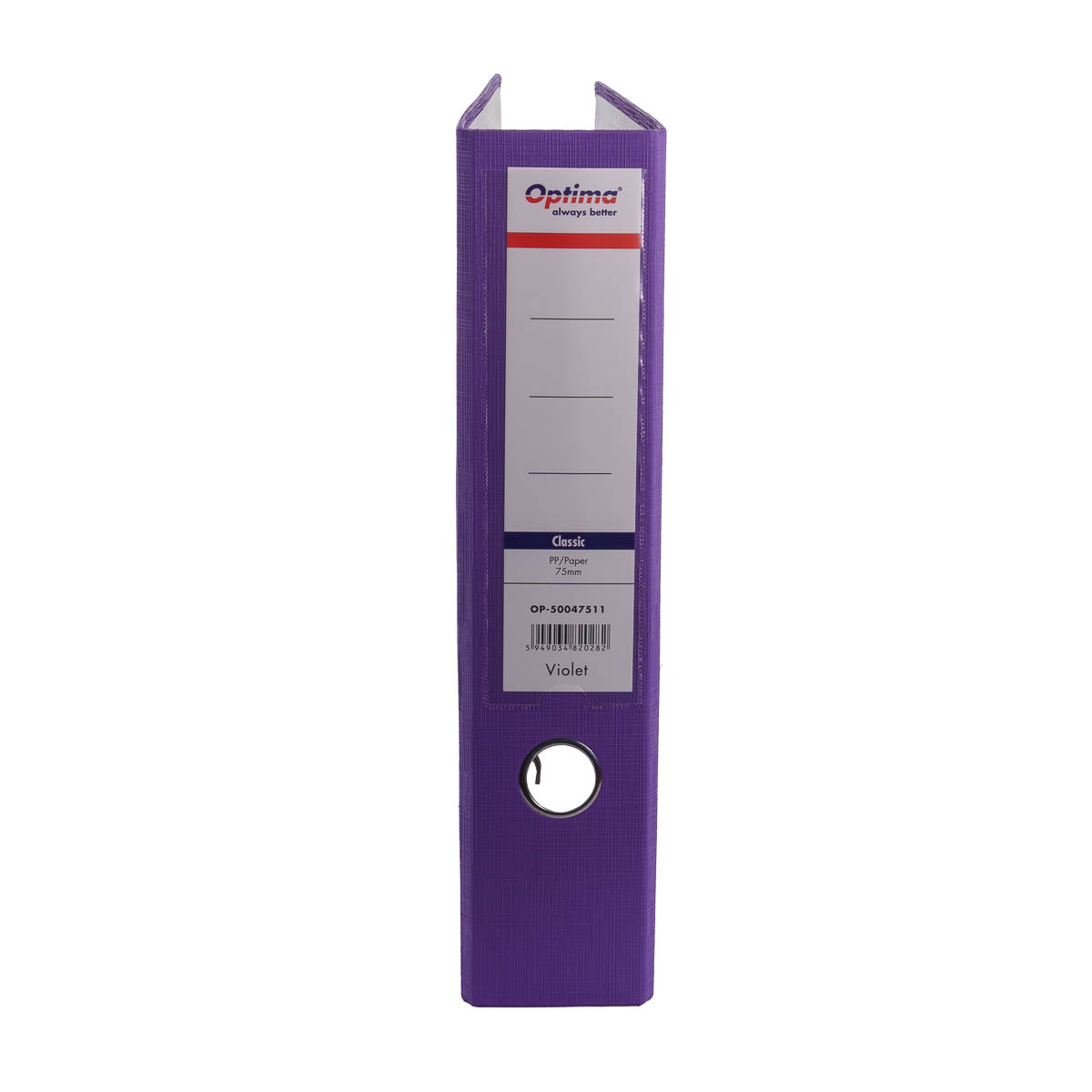 Toate produsele, Biblioraft plastifiat PP 7,5 cm Optima Classic A4- violet - vectordirect.ro